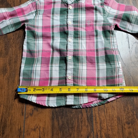 Neck & Neck set of 3 button down shirt sz 2T Pink, White, and Green plaid - Picture 7 of 16